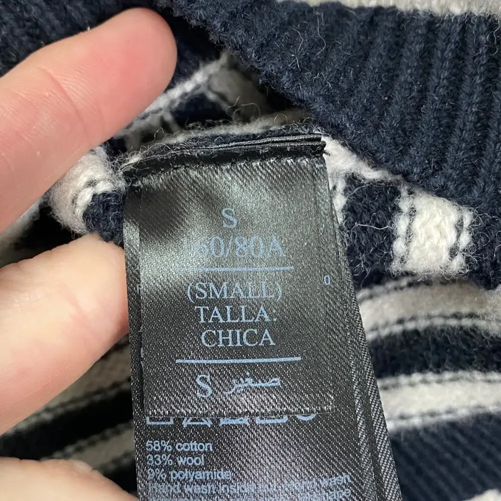 AllSaints Marcel Cropped Stripe Sweater in Women's Small - Picture 5 of 7